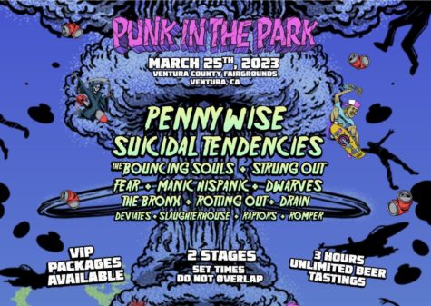 The official poster for Punk In The Park 2023