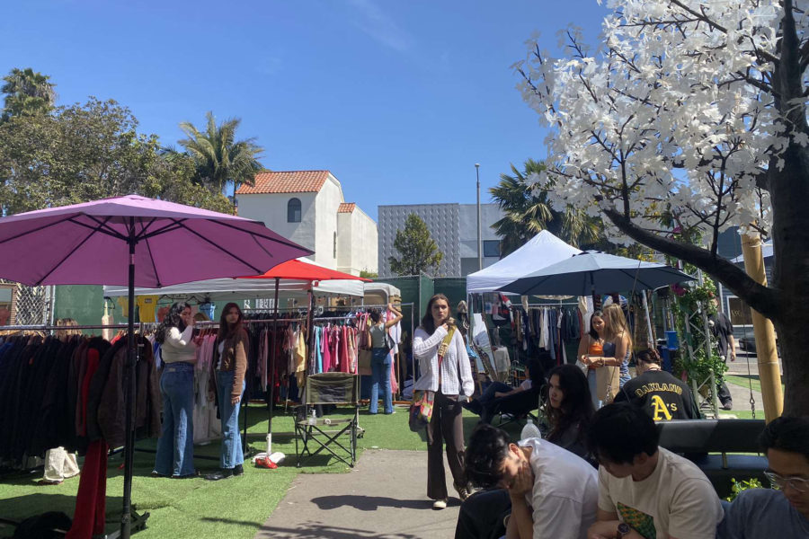 A thrift market that happened in Santa Barbara.