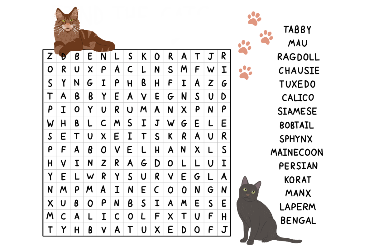 Cat wordsearch