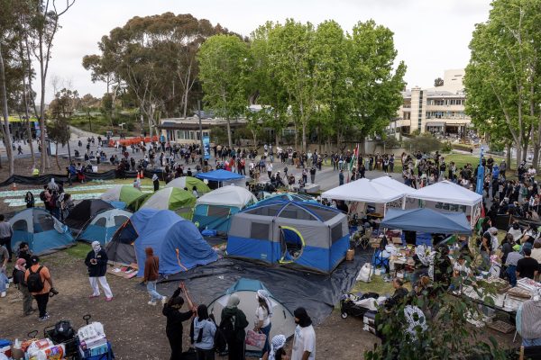 Encampment at UCSD on May 1