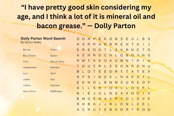 Dolly Parton Wordsearch