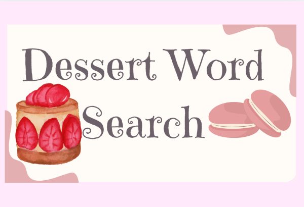 “Dessert Word Search,” graphic made in Canva 