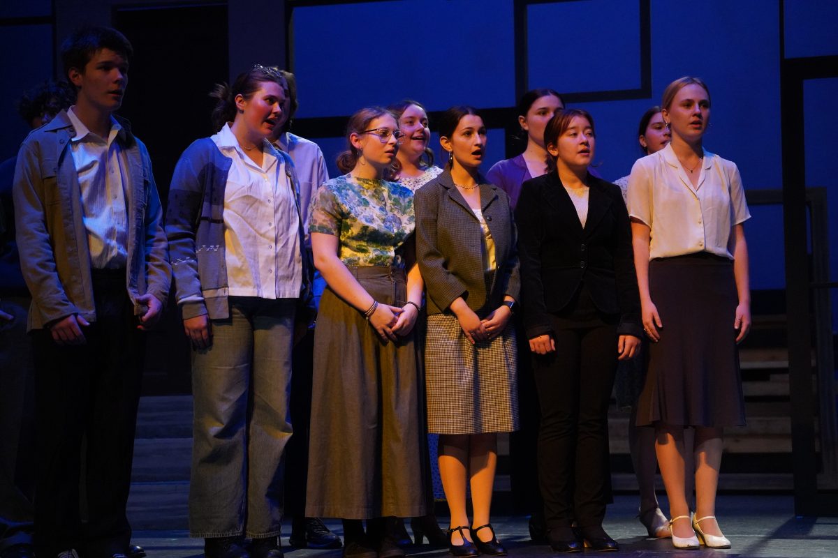 Front row left to right: David Beck (10), Biz Fletcher (12), Chloe Minor (10), Tara Jones (10), Marianne Tillou (11),