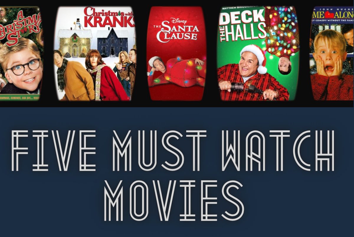 “Five must watch movies” graphic made in canva