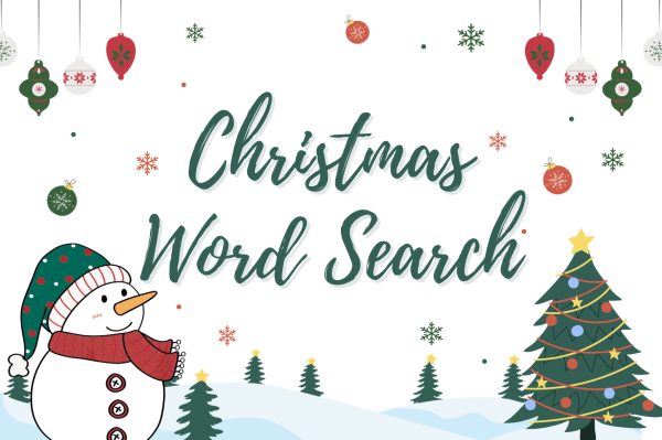 "Christmas Word Search" graphic