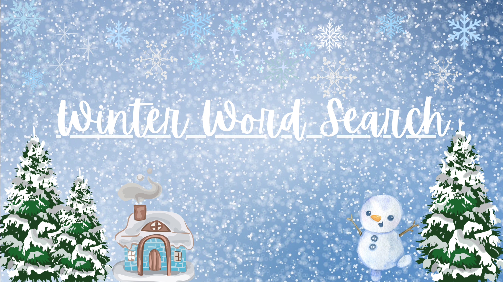 Graphic for Winter Word Search 