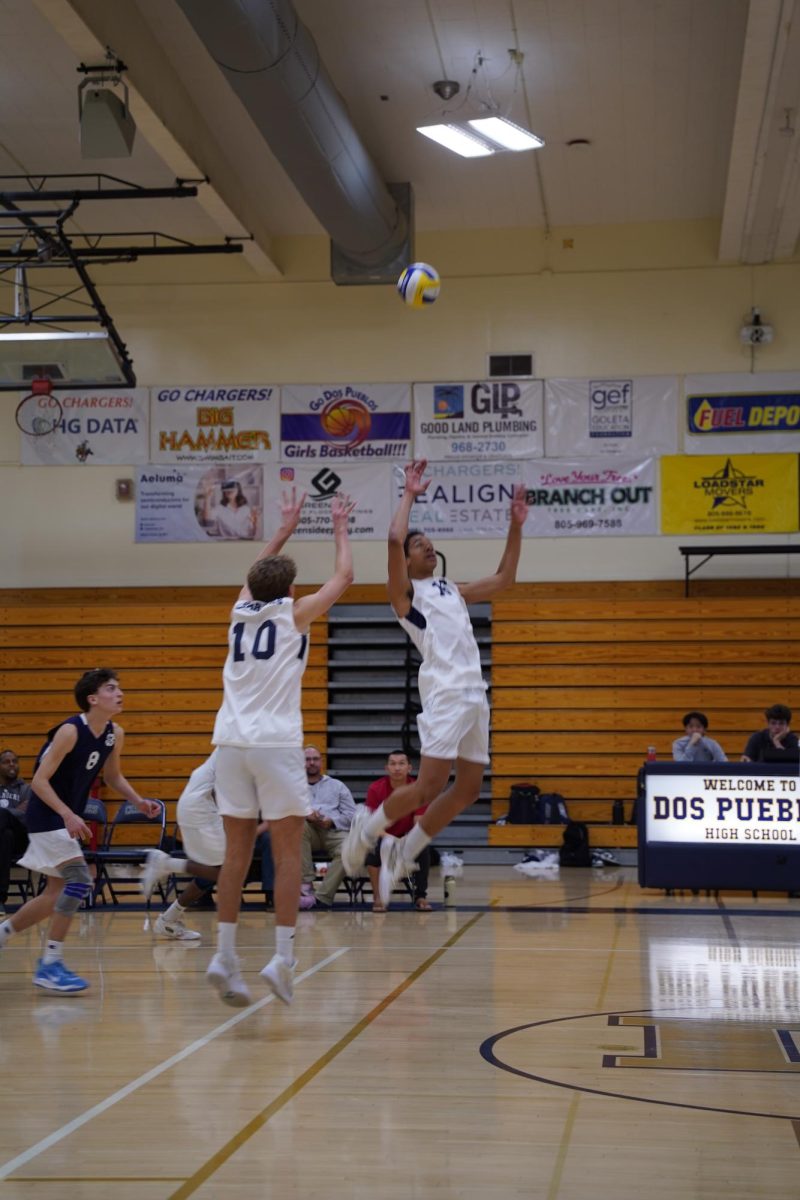 Ben Wojogbe (11) moves to hit the ball during a game against Ventura High School on March 13.