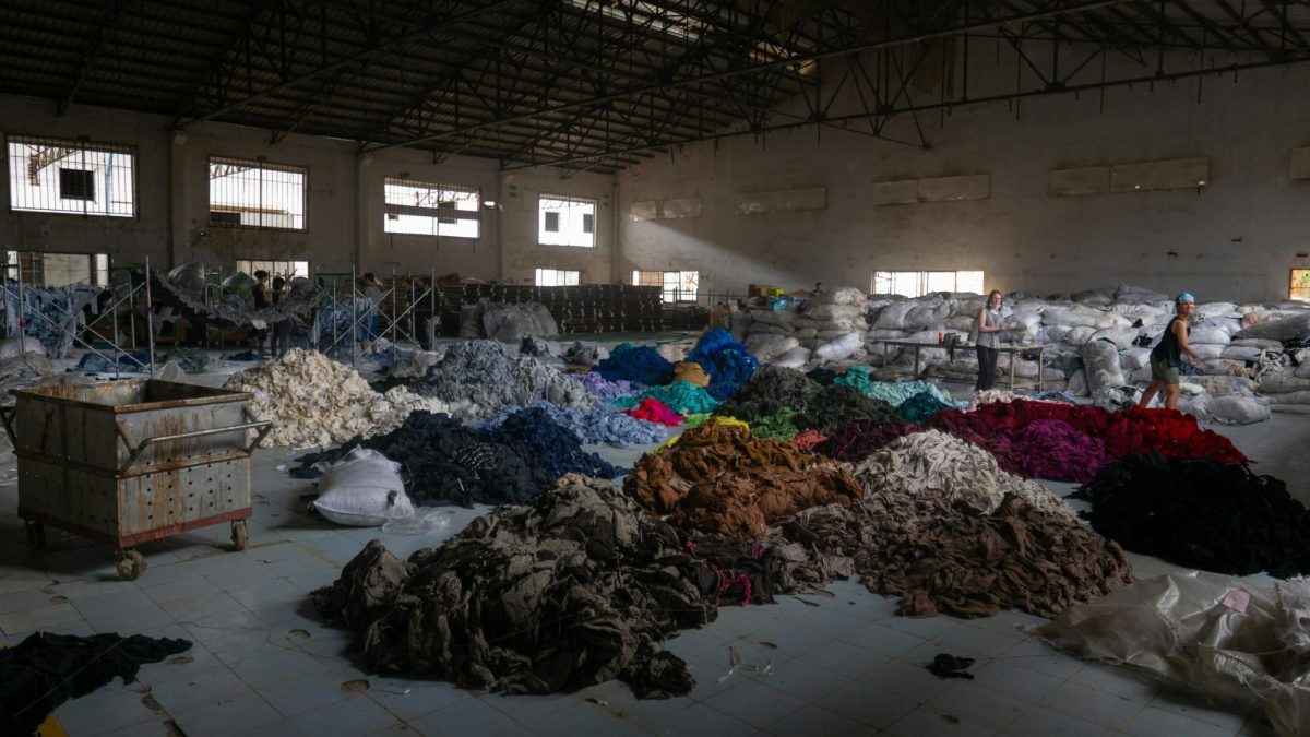 A factory that produce fast fashion clothing in Phnom Penh, Cambodia. 