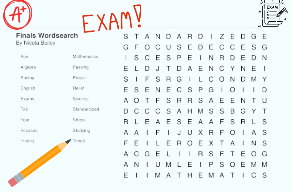 Cover for the Finals Wordsearch.