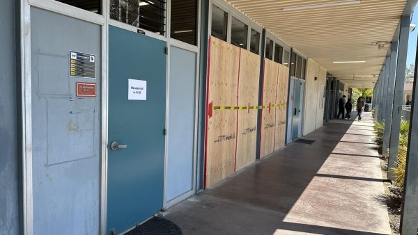 The damage to H-17 as it appeared during lunch on Tuesday, Aug. 26.

