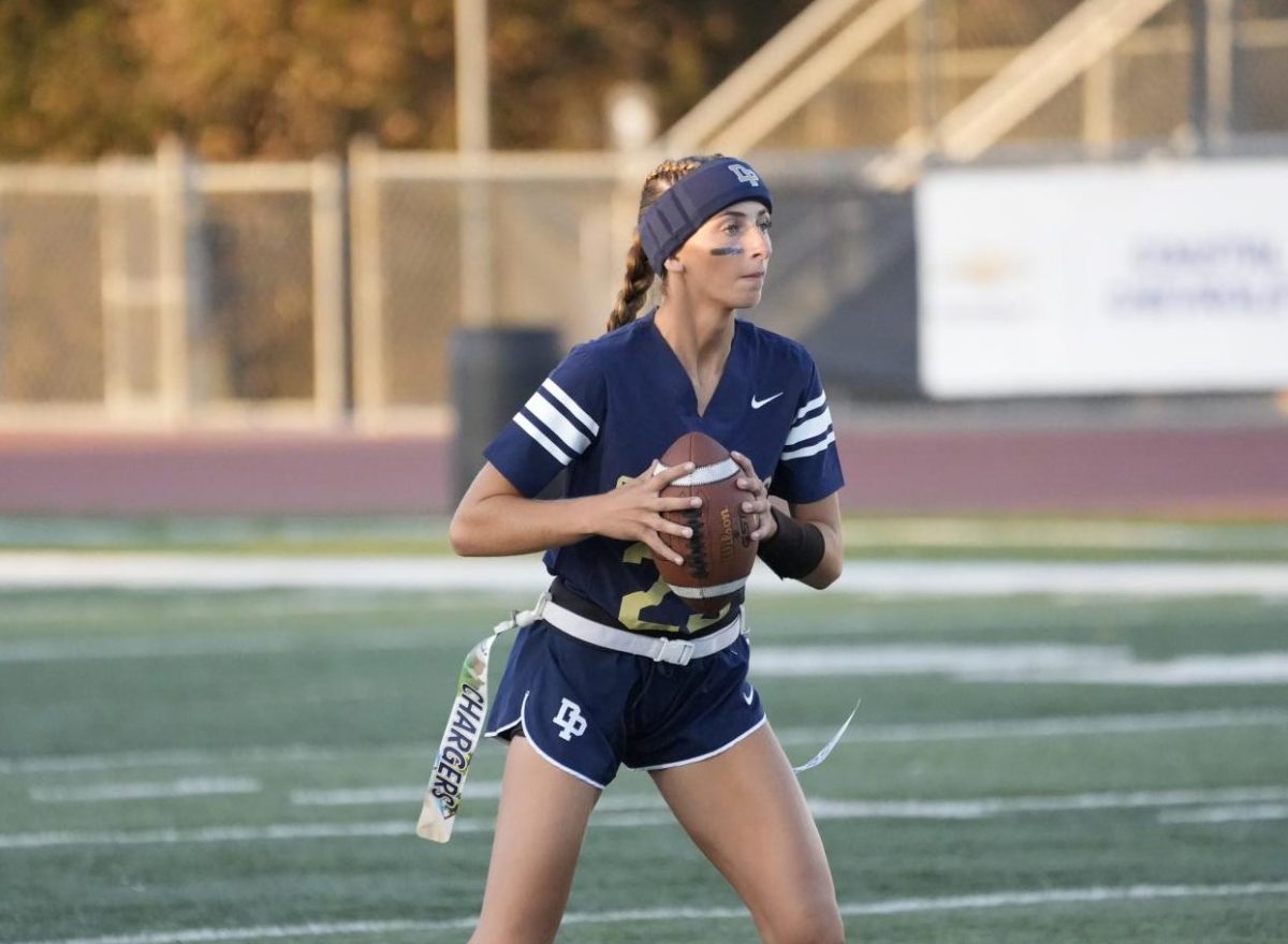 Kacey Hurley (12) playing in the game against Santa Ynez High School.
