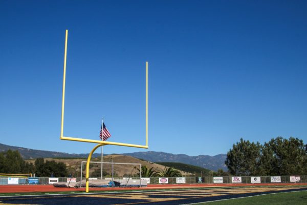 The end zone of the DPHS football field.