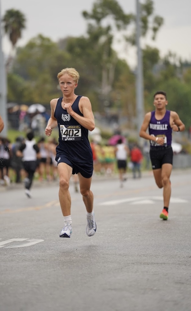 Philip Contakes (12) in action in CIF prelims