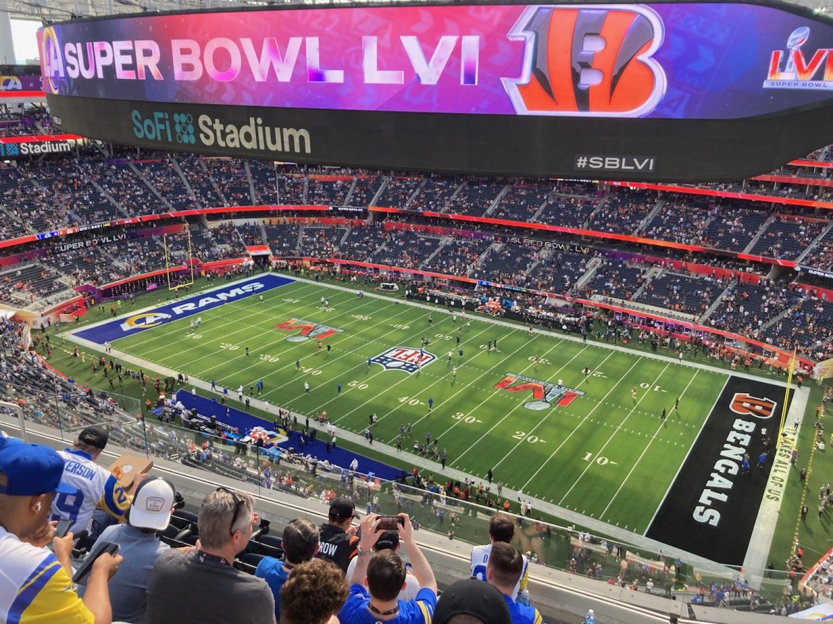 Super Bowl LVI, Los Angeles, California Pre-Game Warm Ups.