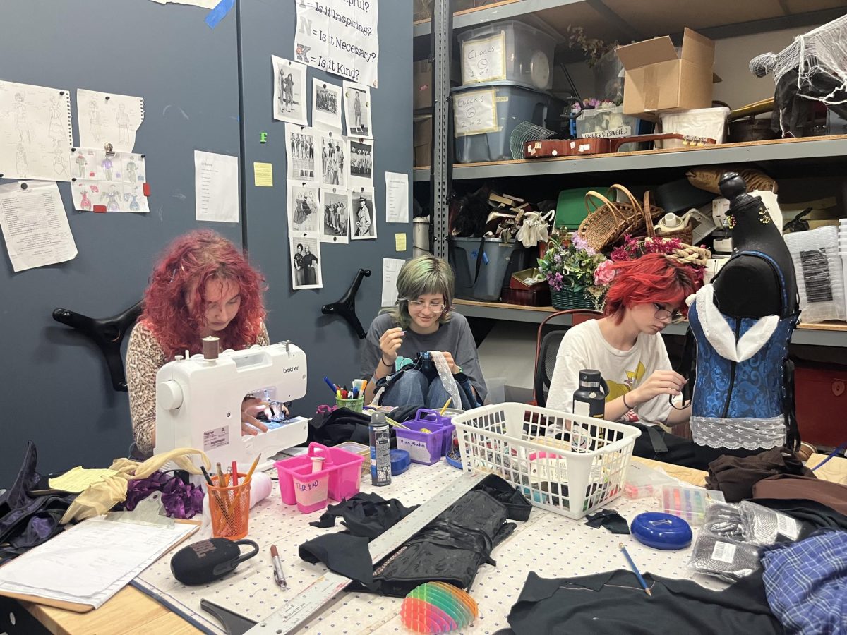 Costumes being made for "Curtains".