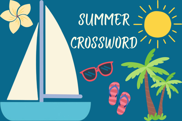 Summer crossword graphic.